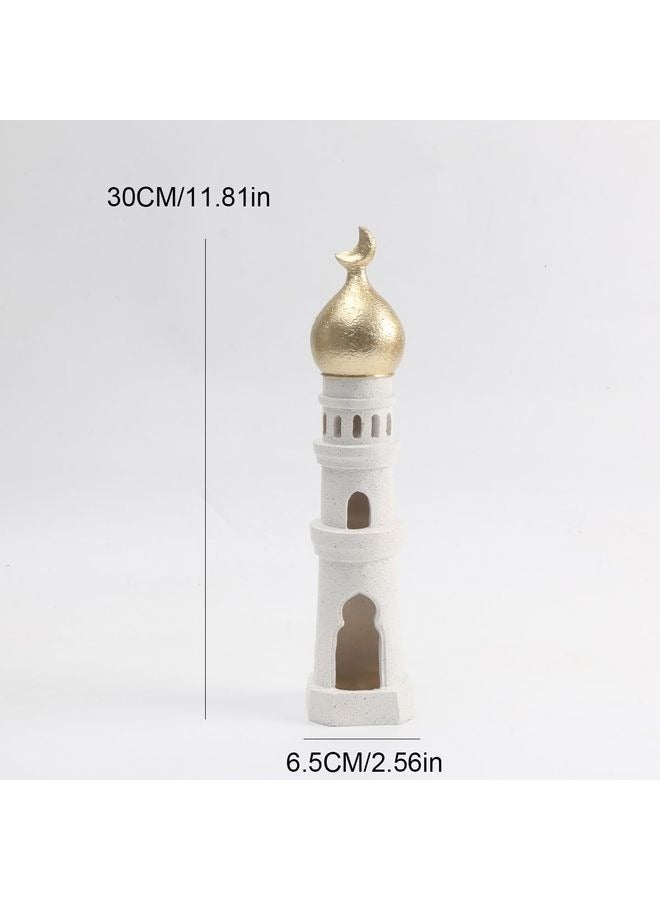 Islamic Cultural Decor Collection - Handcrafted Resin Mosque Models  Tower Ornaments for Home/Office Display Decoration (Tower) - Image 5